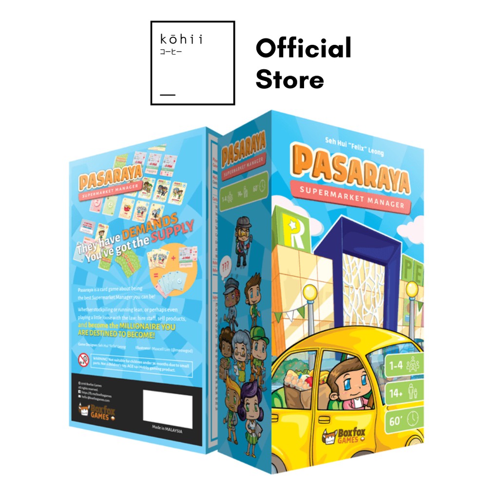 kohii.my] Pasaraya Supermarket Manager (ORIGINAL) Card Game | Shopee  Malaysia