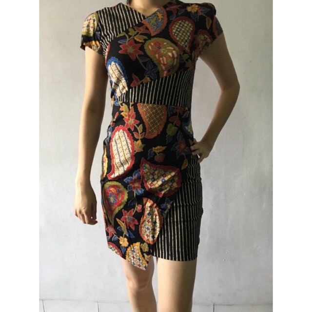 Indonesian batik dress best sale