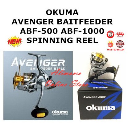 OKUMA AVENGER BAITFEEDER ABF-500 ABF-1000 SPINNING REEL
