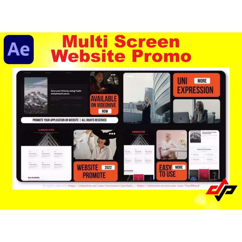 website promo after effects download