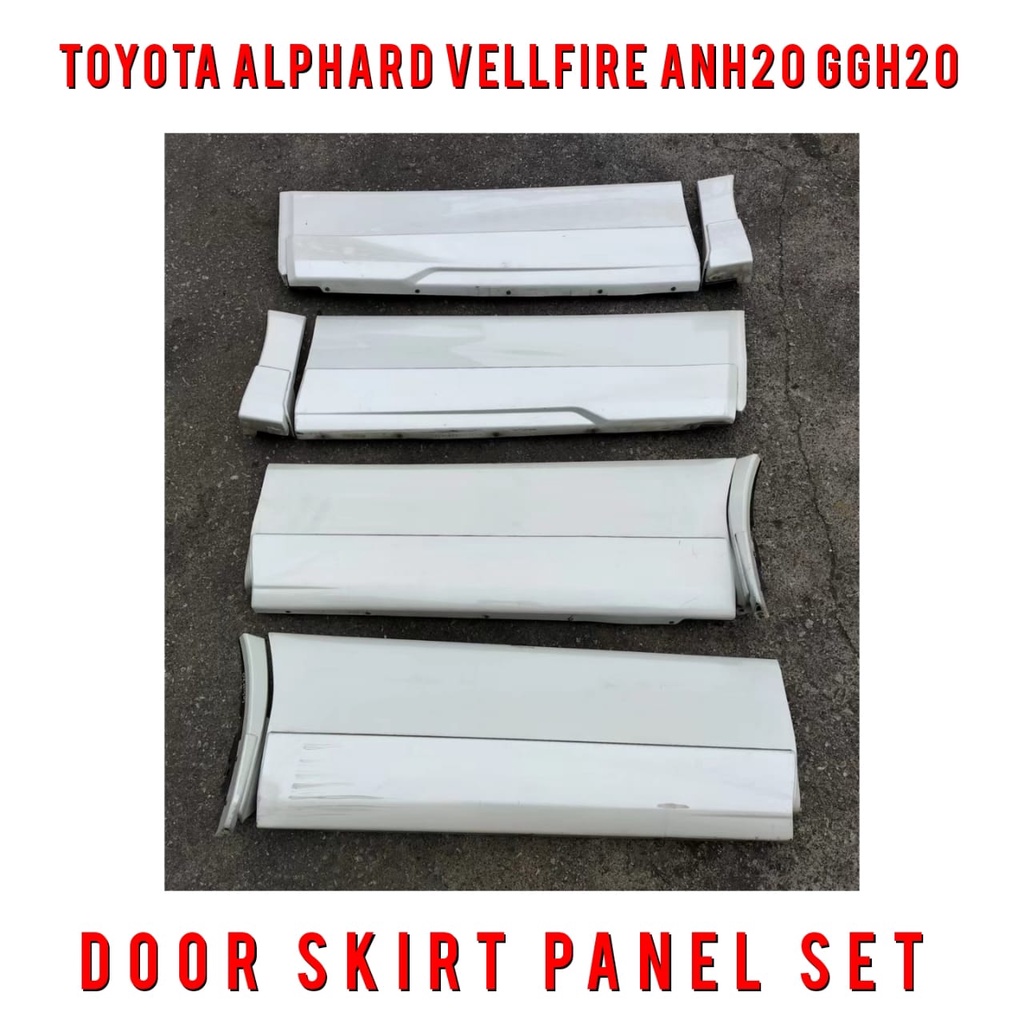 🇯🇵🇯🇵 Toyota Alphard Vellfire ANH20 GGH20 Door Skirt Panel Set | Shopee ...