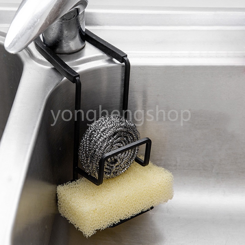 Kitchen Brush Rag Sponge Holder Sink Organizer Drain Rack Dishcloth ...