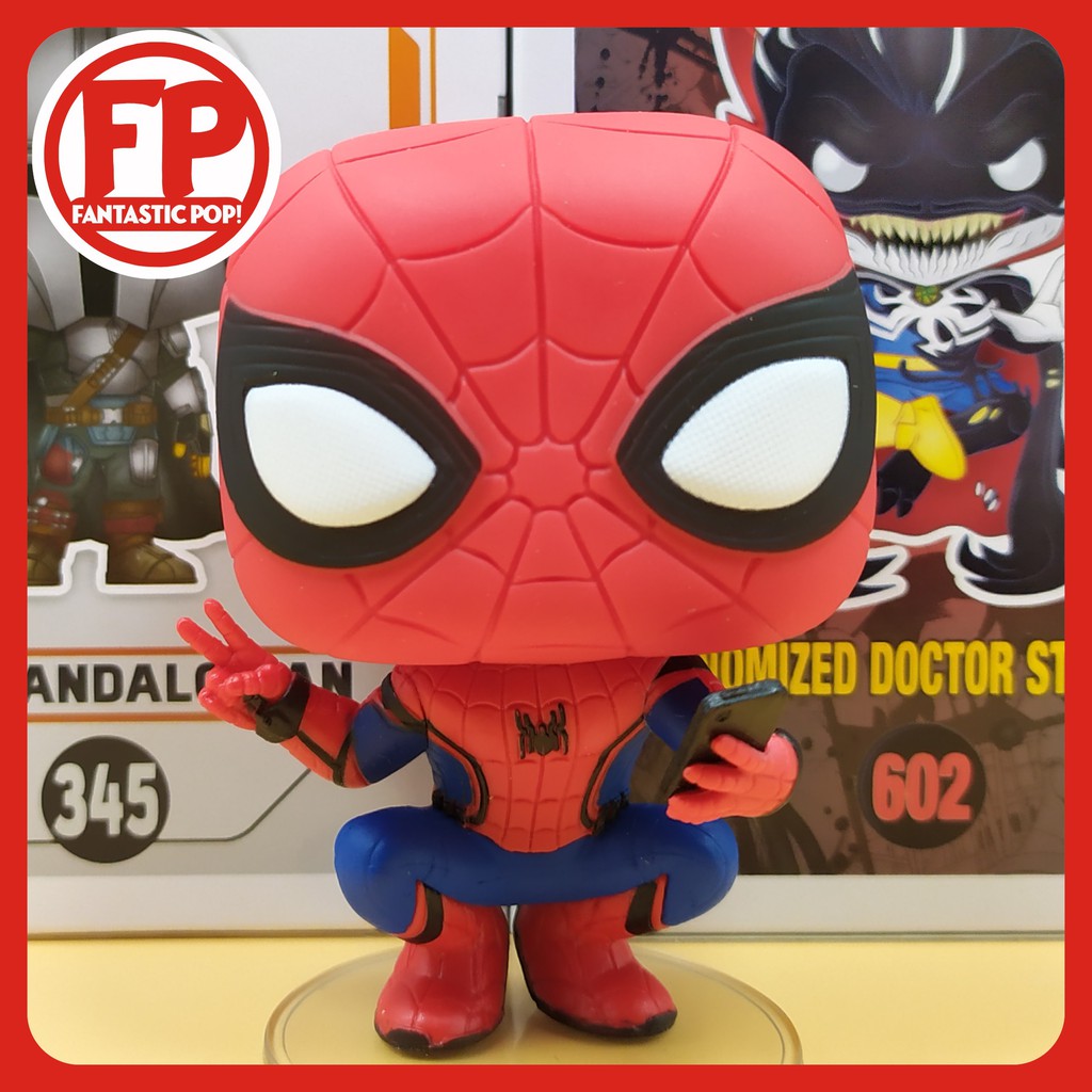 Funko Pop Spider-Man Hero Suit #468 Marvel Avengers Movies Vinyl Figure Box  Wear