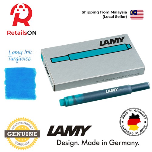 LAMY T10 Fountain Pen Ink Cartridge Turquoise / Fountain Pen Refill