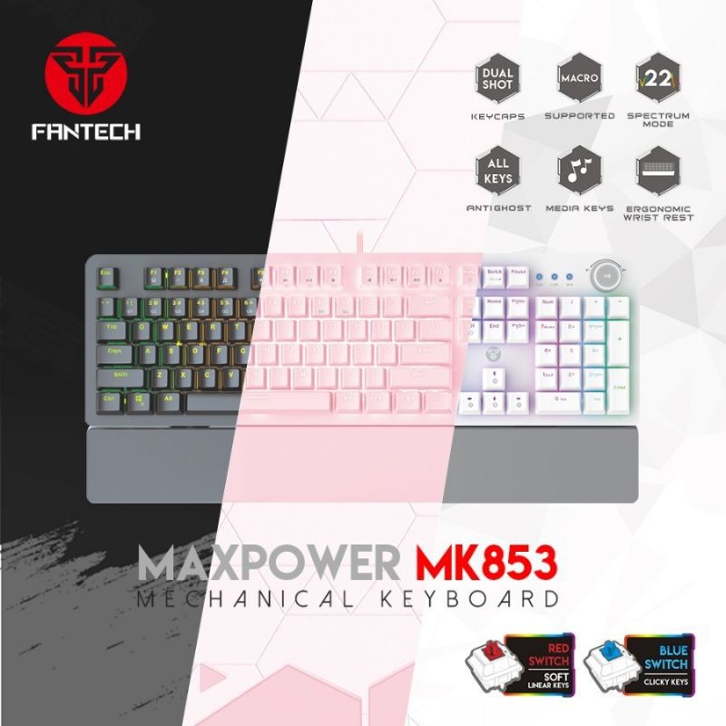 Fantech MK853 MaxPower RGB Mechanical Switch Gaming Keyboard | Shopee ...