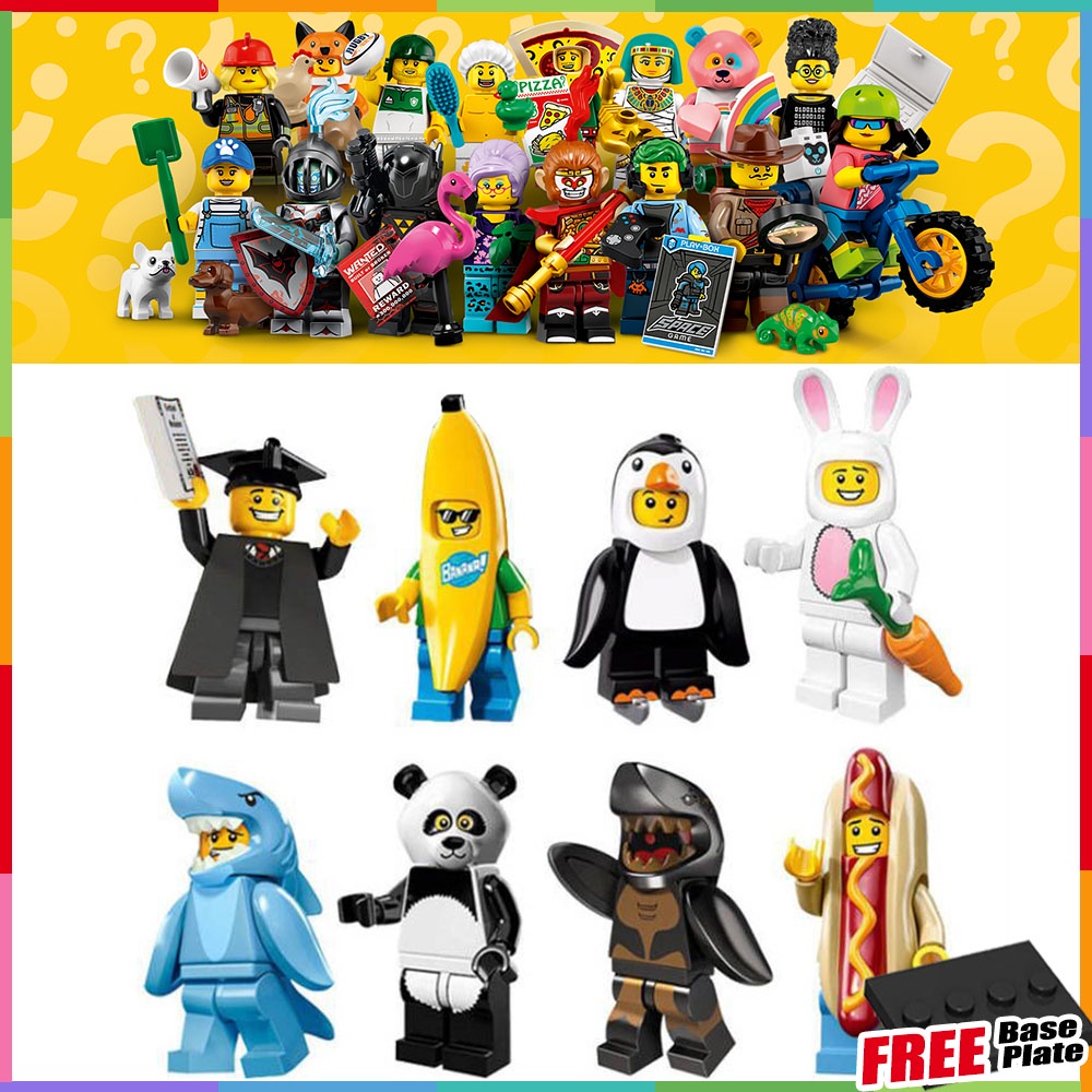 Shark Man Minifigures Sausage Man Banana Man Penguin Man Graduate ...