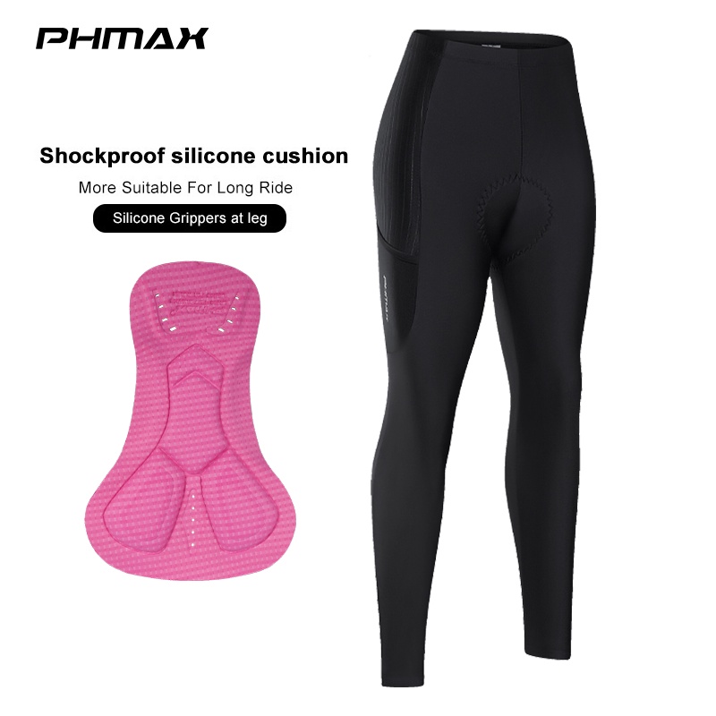 PHMAX Cycling pants Women Bicycle Trousers Summer Quick Dry Riding Long BiB  Pants