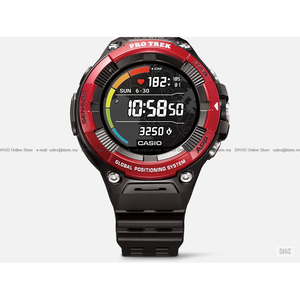 CASIO WSD F21HR Pro Trek Smartwatch Heart Rate Monitor Wearable Map Original