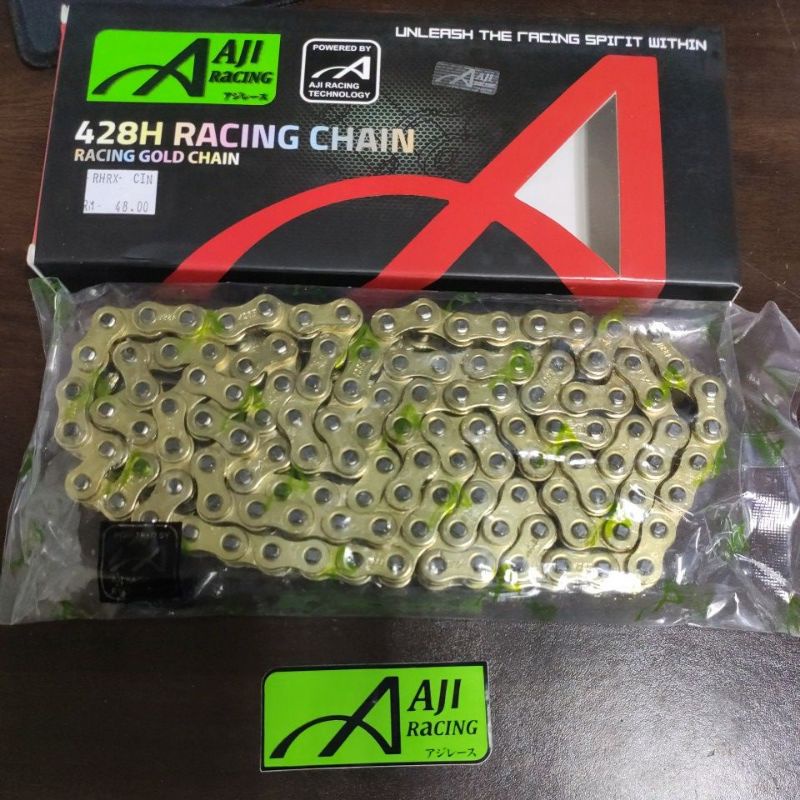 Aji racing gold chain 428H x 132L 428 428H X 122L Oring motor rantai ...