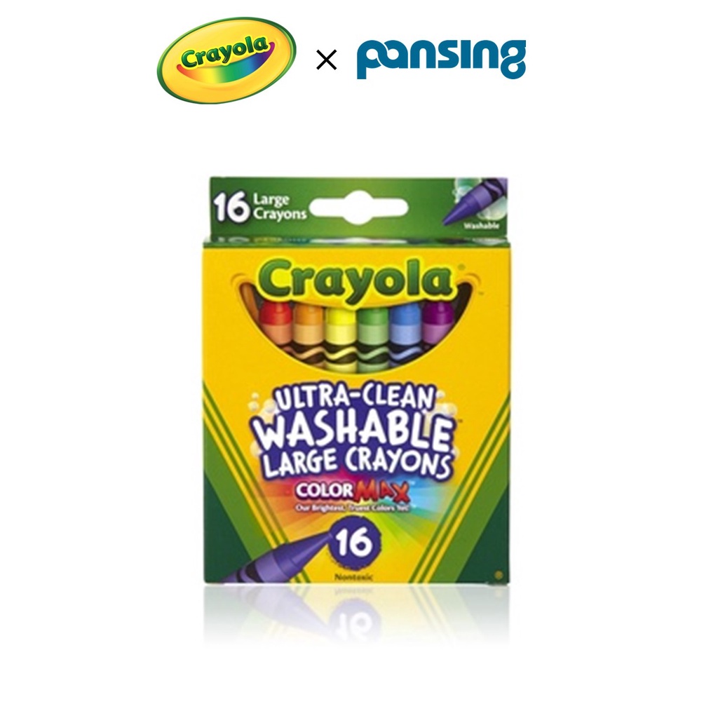 Crayola Ultra-Clean Washable Large Crayons (16 Count) | Shopee Malaysia