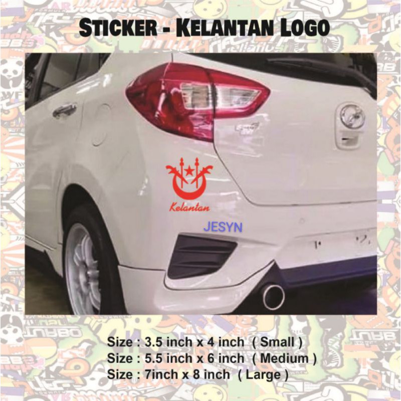 STICKER - KELANTAN LOGO | Shopee Malaysia