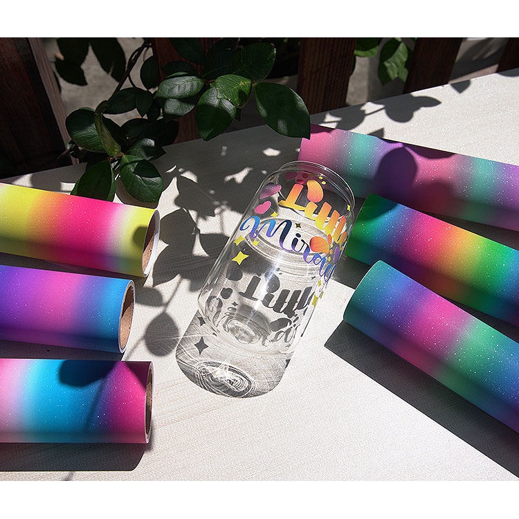 Cricut / Silhouette Compatible - Pure Glitter Rainbow Vinyl (12x12)