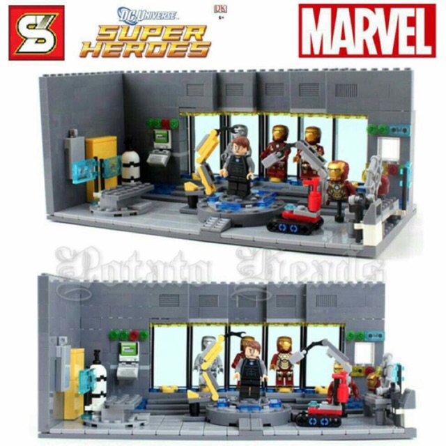 Lego sy305 best sale iron man laboratory