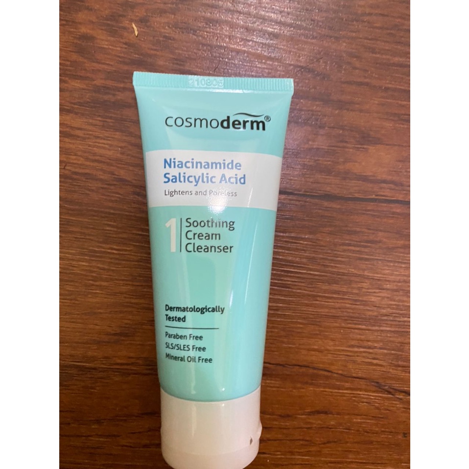 COSMODERM NIACINAMIDE + SALICYLIC ACID SOOTHING CREAM CLEANSER 50ml ...