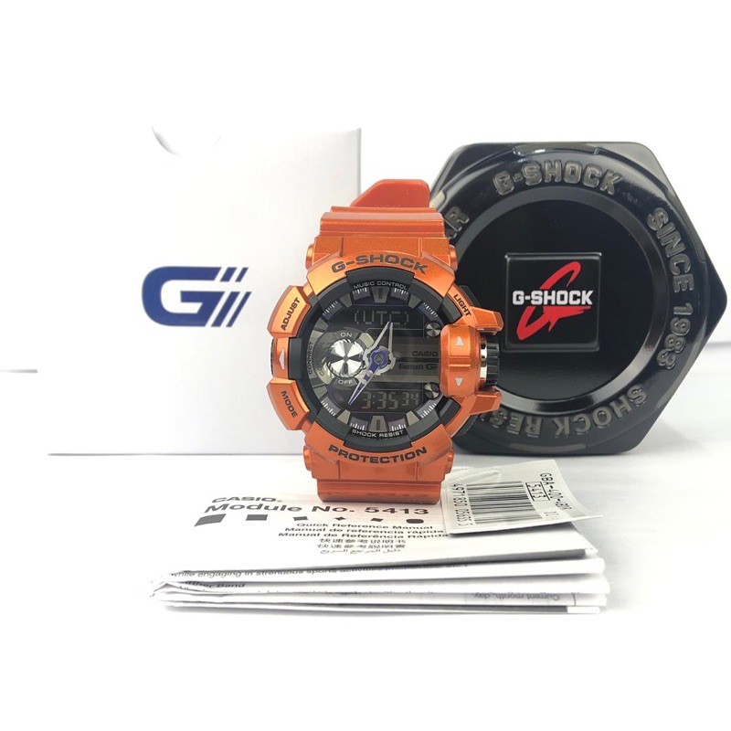 HOT Orange G Shock Gba 400 Bluetooth Casio G-Shock G-MIX