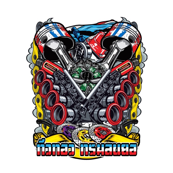 VEKTOR RIDER THAI // READY EDITABLE PRINT // PSD // AI | Shopee Malaysia