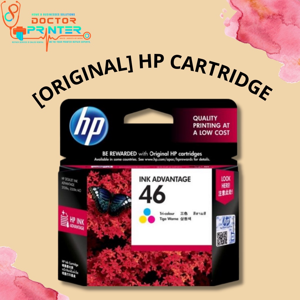 [ORIGINAL] HP 46 COLOR INK CATRIDGE | Shopee Malaysia