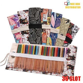 Colored Pencil Case- 120 Slots Pencil Holder Pen Bag Large Capacity Pencil  Organizer with Handle Strap Handy Colored Pencil Box with Printing Pattern  (Black Flower) 