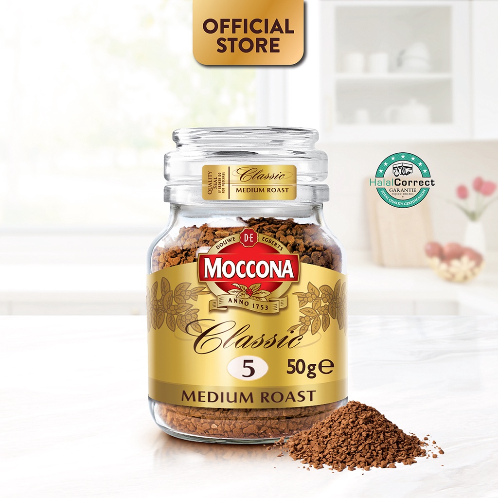 MOCCONA Classic Medium Roast Intensity 5 Freeze Dried Instant Coffee
