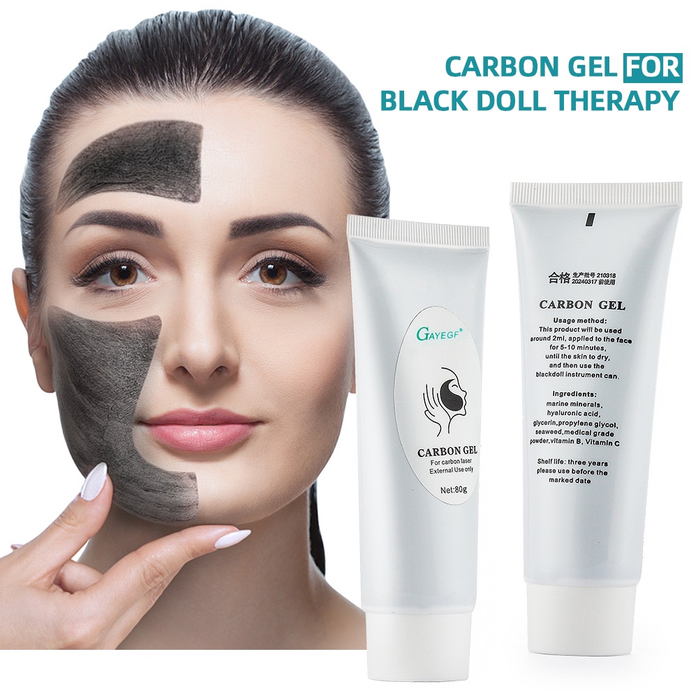 Soft Carbon Laser Cream Black Doll Skin Whitening Laser Carbon Gel Facial Care Shopee Malaysia
