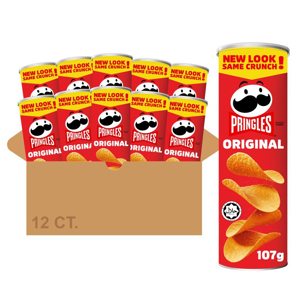 Pringles Potato Crisps - Original 1 Carton (107g X 12) | Shopee Malaysia