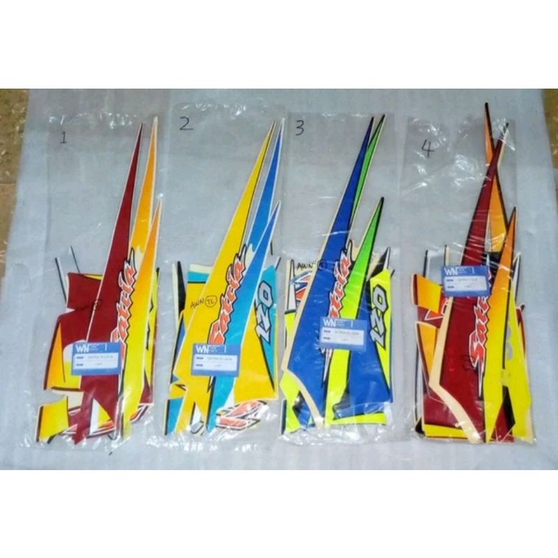 Striping sticker body sticker suzuki satria R 120 satria Shark satria ...