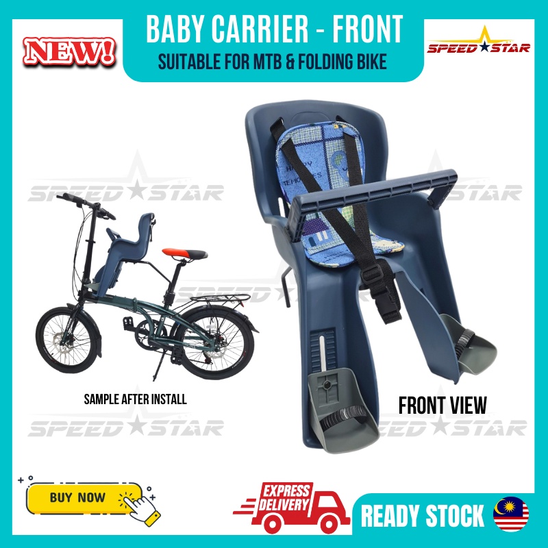 Bicycle Front Basikal Depan Baby Carrier Kids Child Toodle Front Seat Folding Bike Mountain Bike Outdoor Cycling