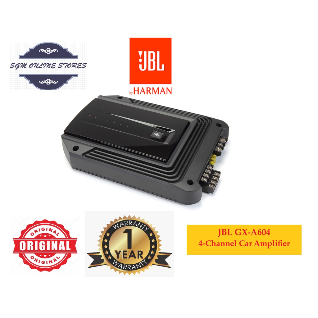 JBL GXA604 4 Channel Full Range Car Amplifier 435 Watts Peak Power