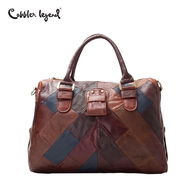 Cobbler Legend Brands Luxury Genuine Leather Handbags Patchwork Shoulder Bags Large Shopee Malaysia