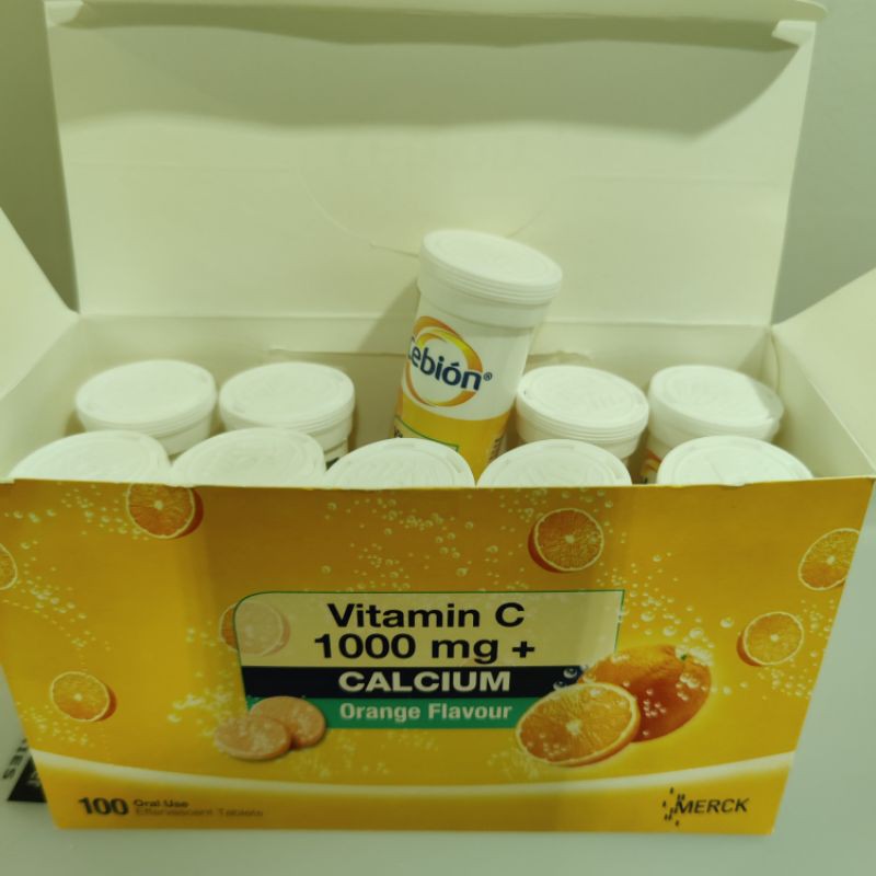 RES CLINIC Cebion Vitamin C 1000mg Calcium Effervescent 10 Tubes Box Shopee Malaysia