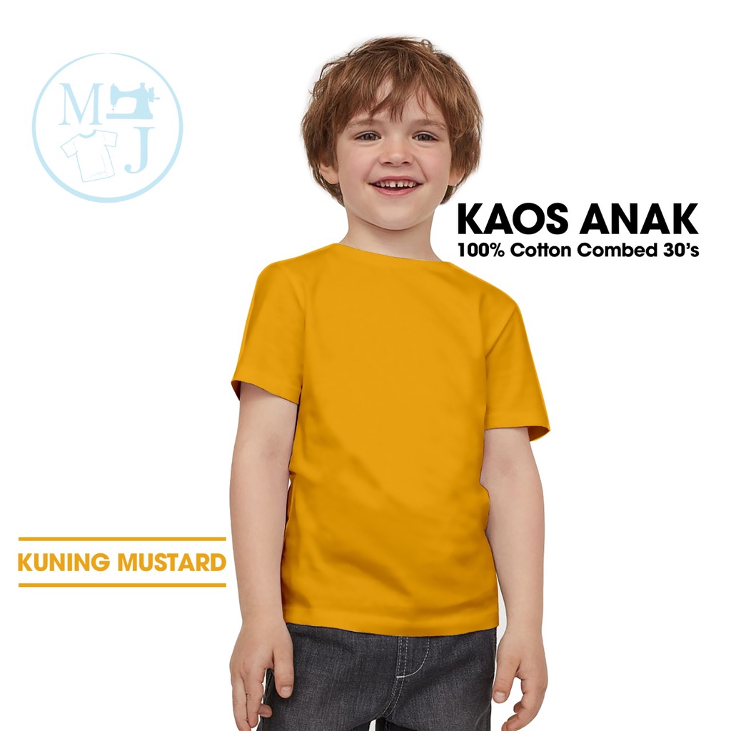 Mustard Yellow Plain TShirt/Children's 30s Children's