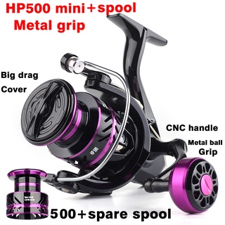 mesin pancing MN100 Pen Rod Reel Mini Fishing reels 500 Size Spinning Reels  Cheap All Metal Main Body Pen Wheel Tackle P