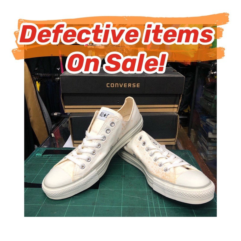 LOCAL CLEARANCE All Star Converse Chuck Taylor CT Specialty OX White Grey lined School Shoe Sneaker