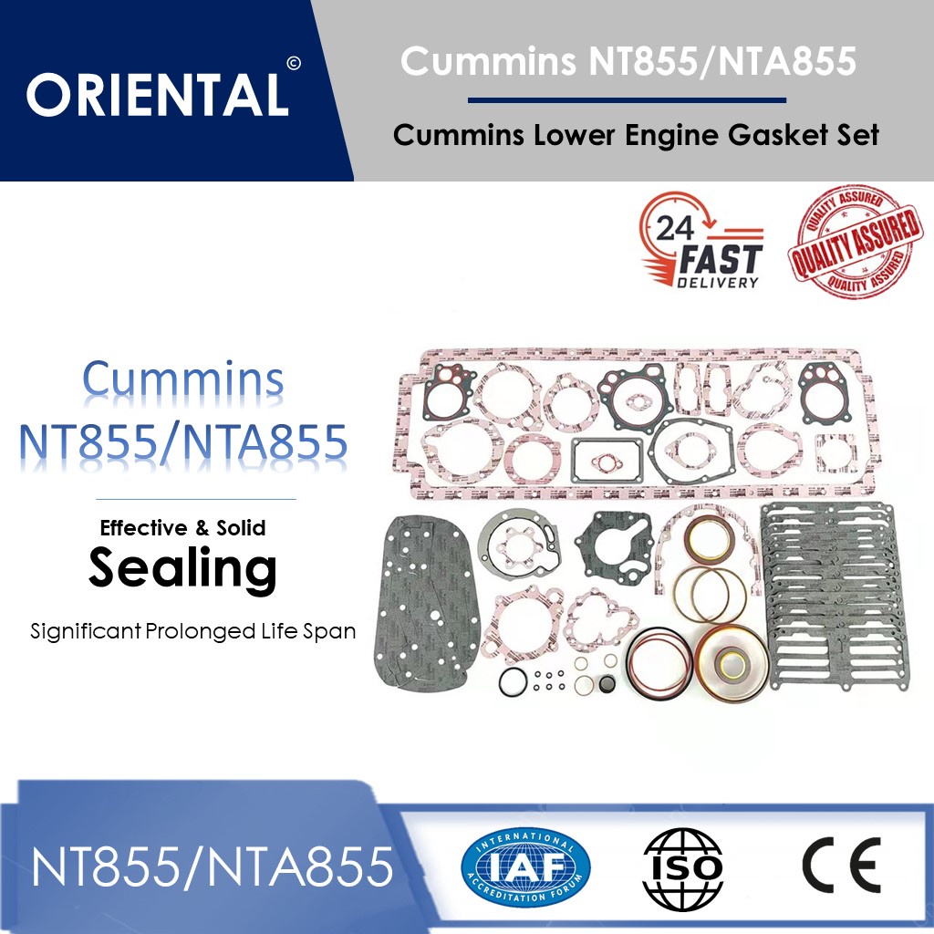 Cummins Bottom Gasket Set NT855/NTA855/NH855 (Part No. 3801235 ...