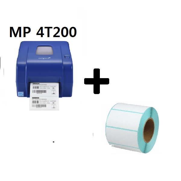 MP 4T200 Barcode Printer+Label Sticker 50x30mm(800pcs) | Shopee Malaysia
