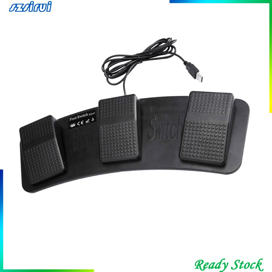 [ USB Foot Pedal Control Switch Keyboard Mouse For Computer PC Laptop