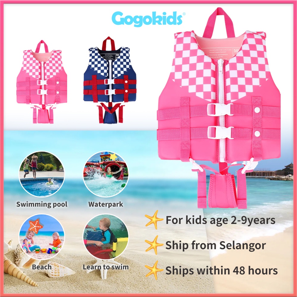 Gogokids Kids Life Jacket Kids Swim Vest Swimming Jacket with Hip