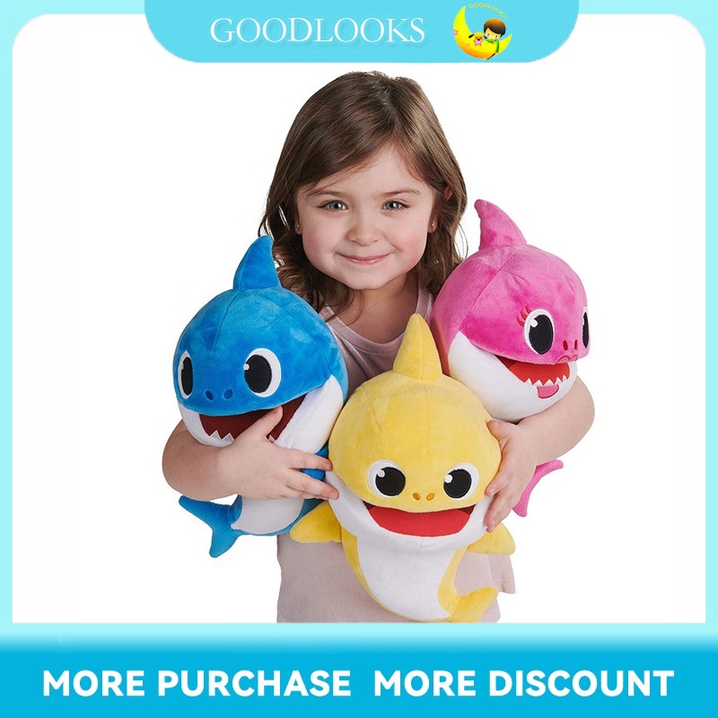 HGL♪Baby Shark Plush Singing Plush Toys Music Song Doll English