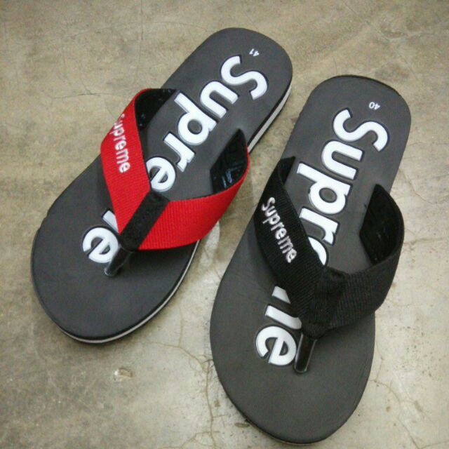 Supreme cheap slippers original