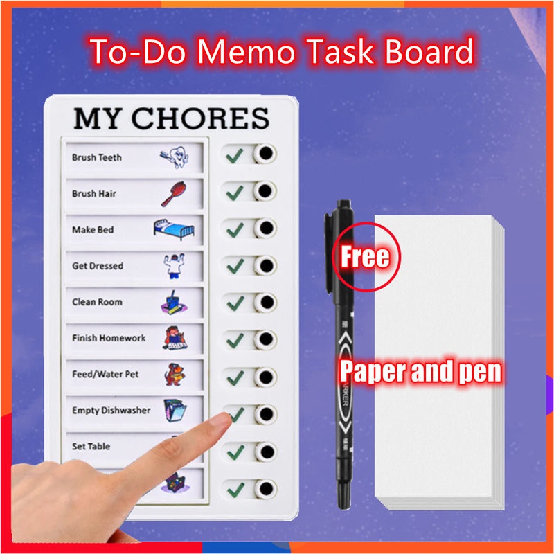 1pc Portable Memo Checklist Board – MOHAMM