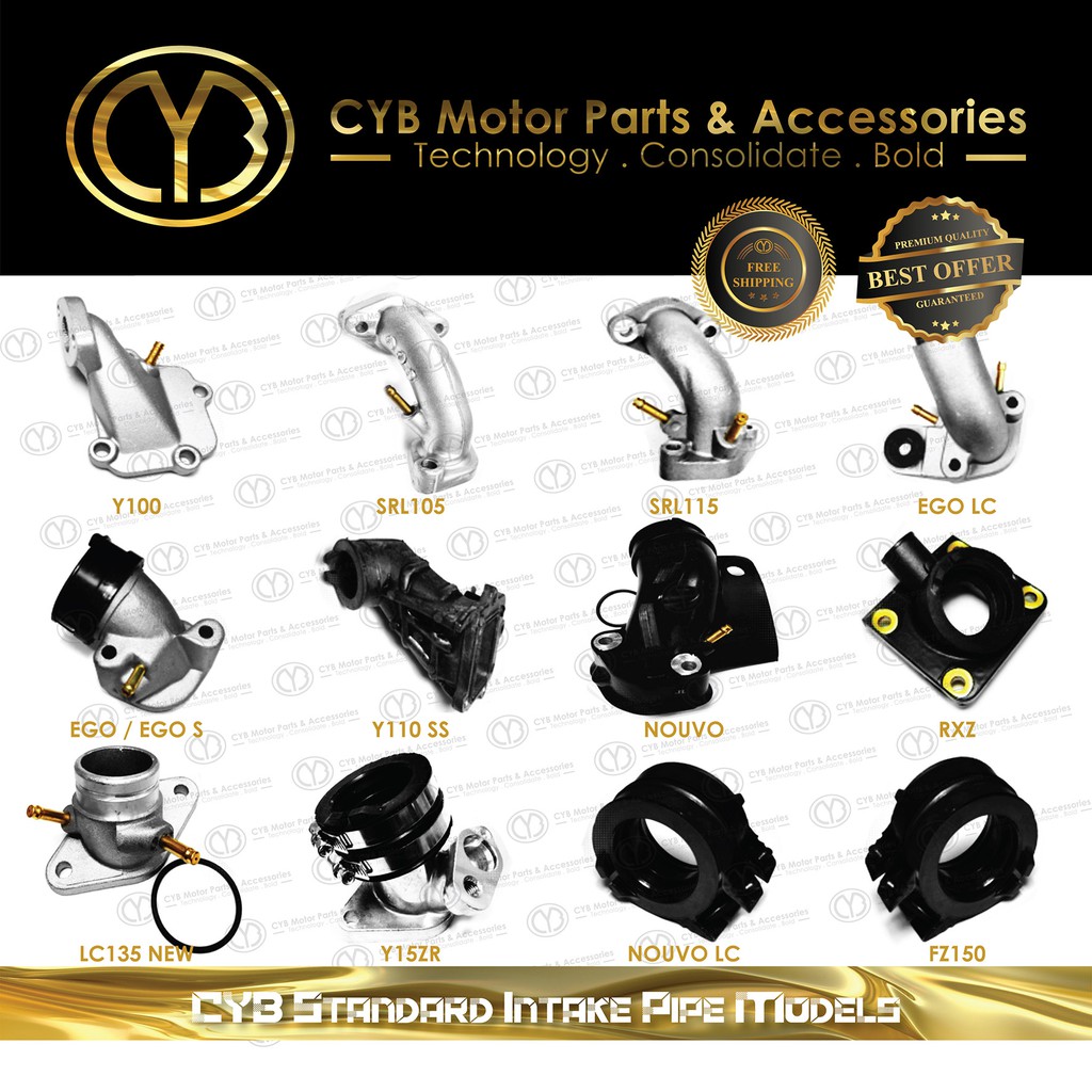 INTAKE PIPE YAMAHA Y100 Y110 RXZ Y125Z EGO EGOS NOUVO LC135 SRL110 ...