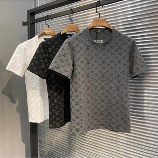 NEW FASHION] Louis Vuitton Grey Luxury Brand Premium T-Shirt Outfit For Men  Women