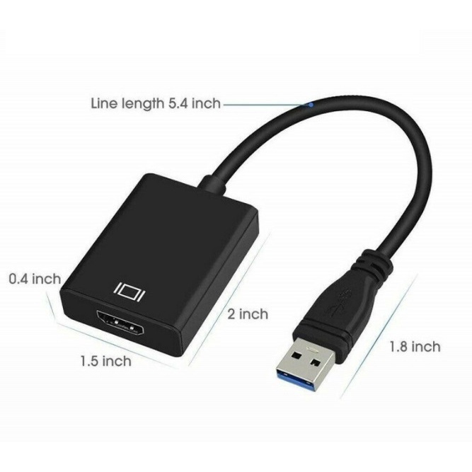USB to VGA Adapter USB 3.0 to VGA Adapter MultiDisplay Video Converter