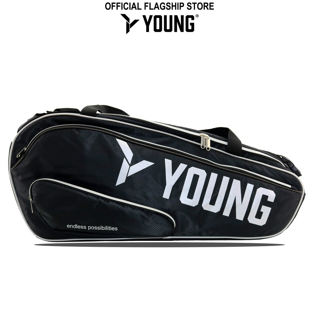 Young Badminton Two Compartment Bag Premium Series Black Shopee Malaysia