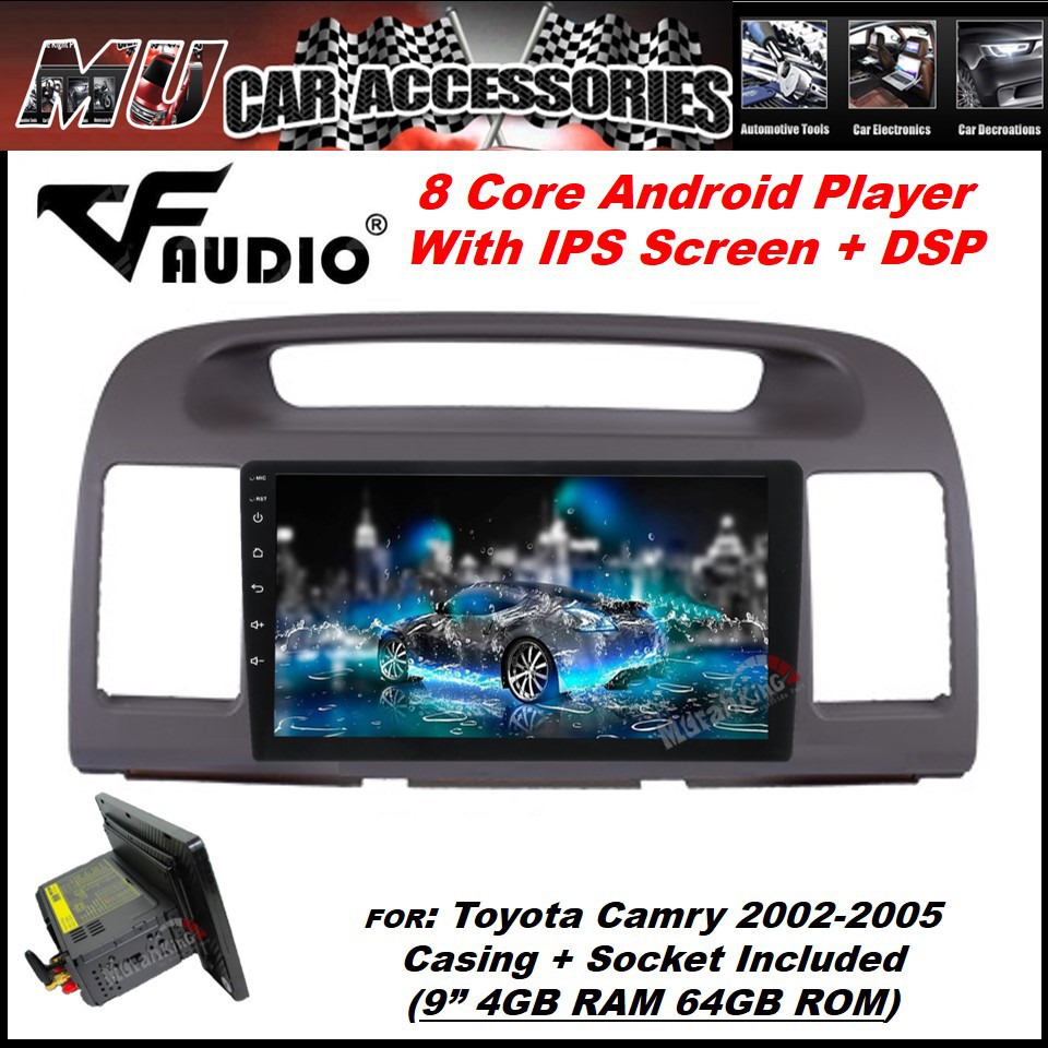 (4GB RAM 64GB IPS + DSP)Toyota Camry 2002-2005 9'' Inch Android 8.1 and ...
