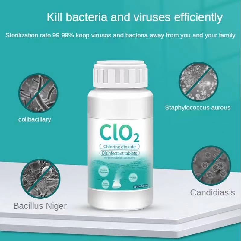 SW_ CIO2 Chlorine Dioxide Disinfectant Disinfection Tablet Effervescent