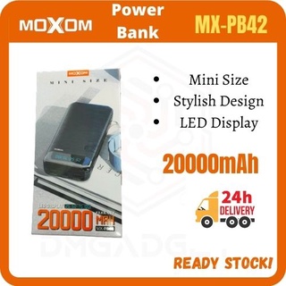 MOXOM MX-PB42 20000mAh Mini Size LED Display Power Bank | Shopee Malaysia