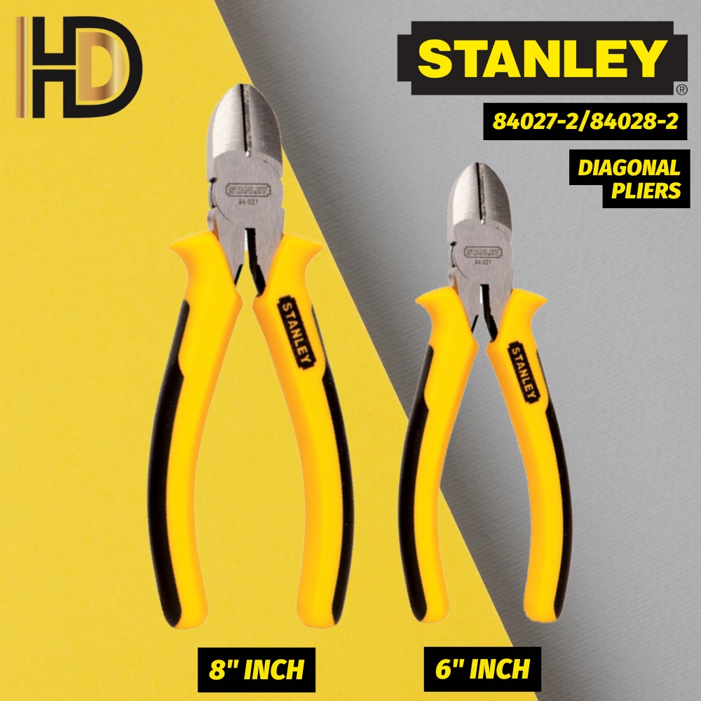 STANLEY Diagonal Pliers / 6" INCH + 7"INCH Diagonal Plier / 84027 + 84