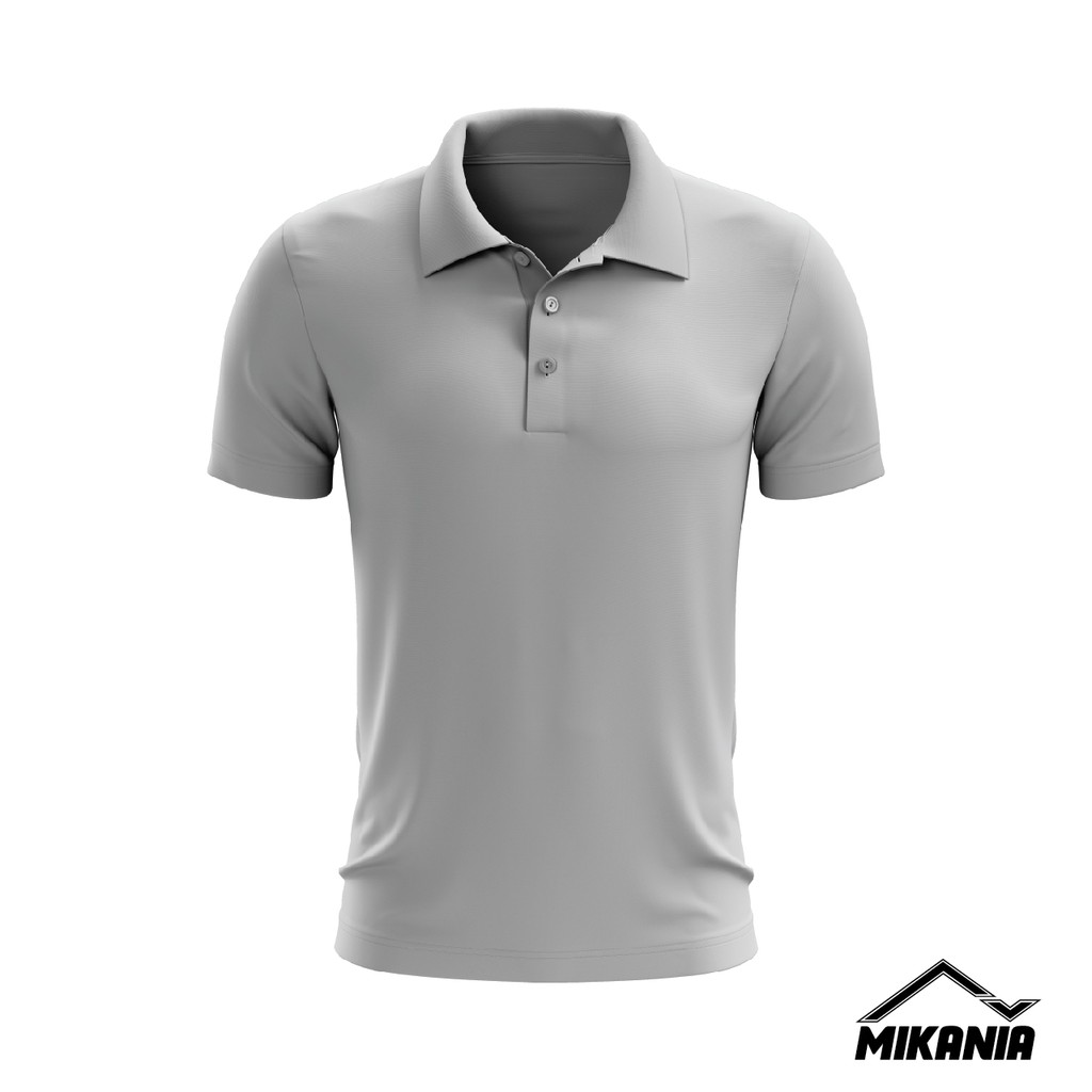 Light Grey Polo Microfiber Plain Jersey Collar Tshirt | Jersi Tshirt ...