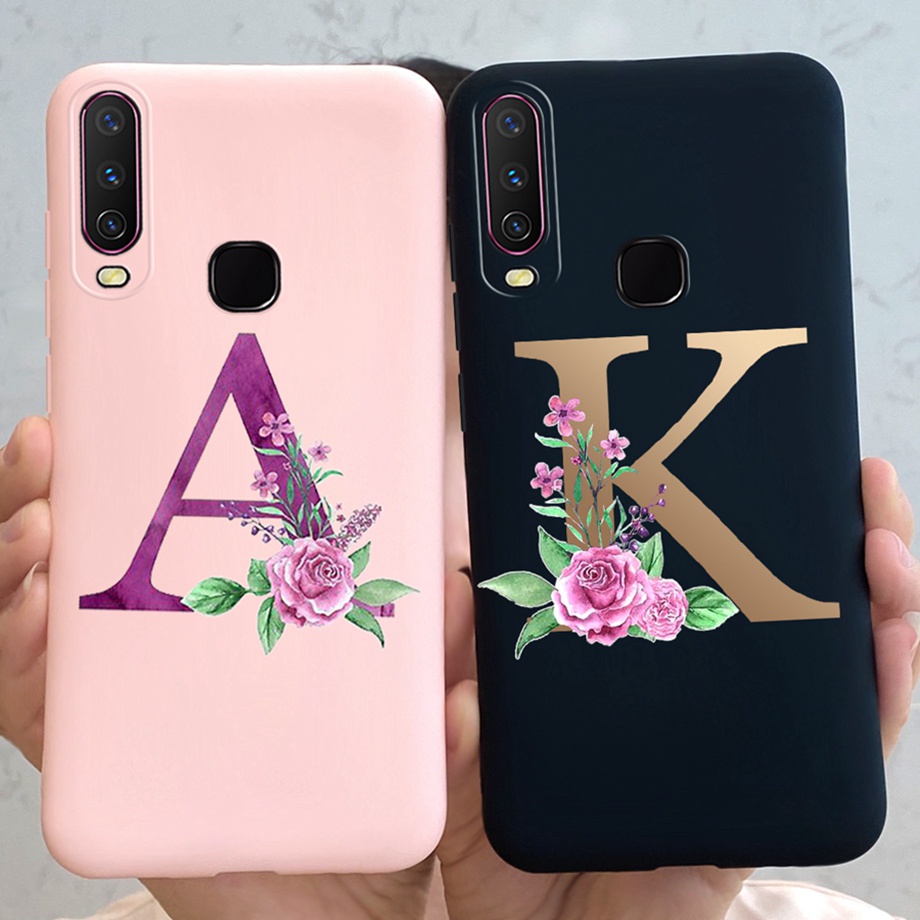 Vivo Y12 1904 Vivo Y15 Y17 1902 Y 12 Case Letter Flower Soft Silicone  Protective Cover Phone Casing | Shopee Malaysia